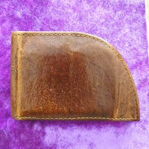 Nantucket Bison Leather Front Pocket Wallet, Rogue Industries, Lewiston Maine